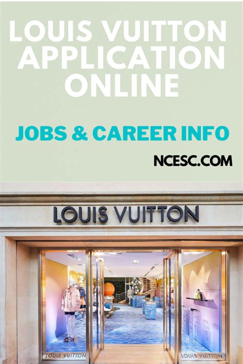 louis vuitton careers uk|louis vuitton job application.